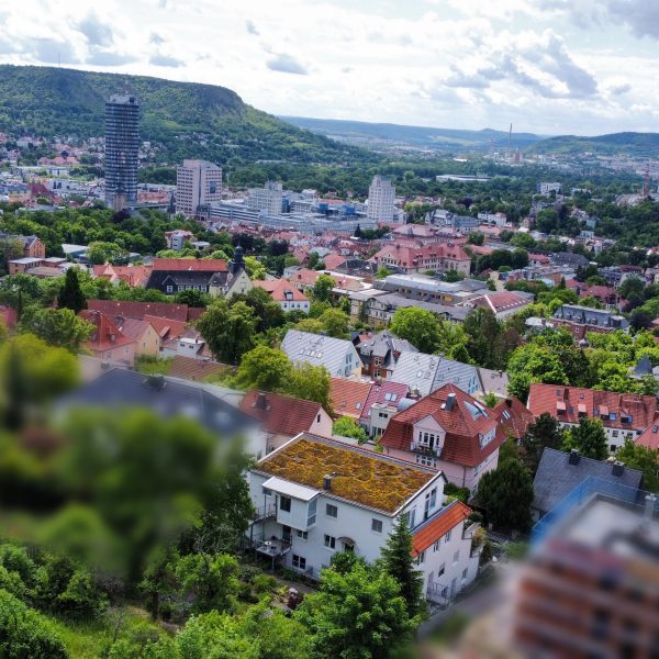 Blick in Richtung Stadtzentrum