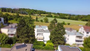 Luftaufnahme Blick in Richtung der Felder