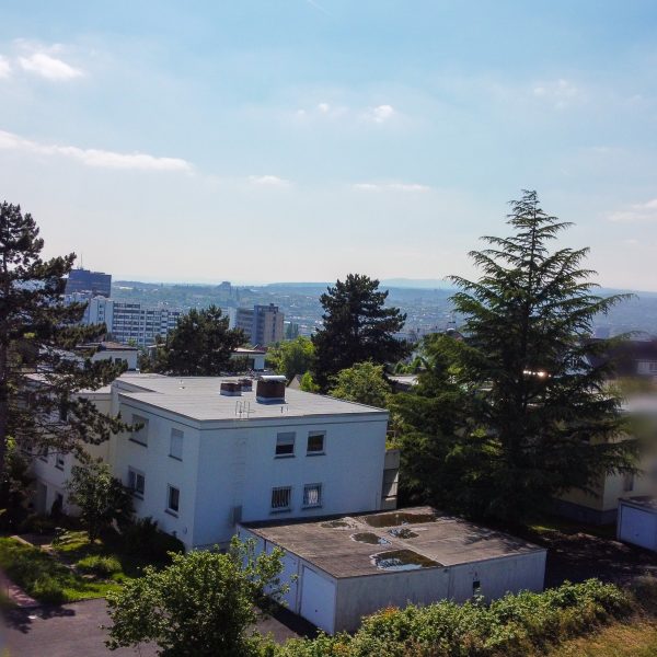 Luftaufnahme Blick in Richtung der Innenstadt