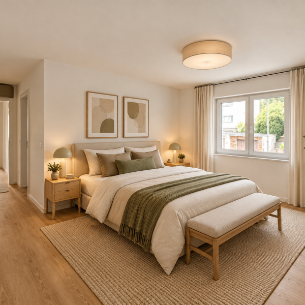 Mustermöblierung Schlafzimmer